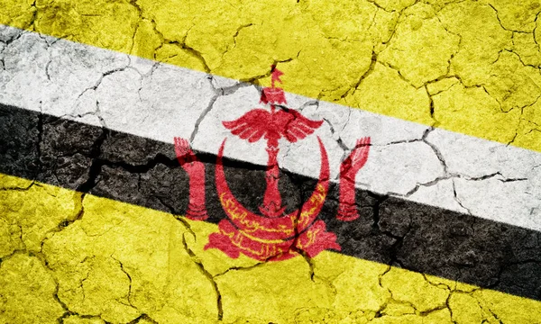 Brunei nemzet, a béke lakóhelye zászló — Stock Fotó