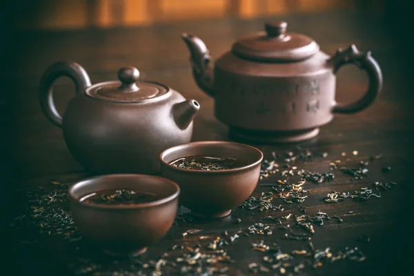 Набор для чайной церемонии — стоковое фото