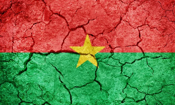 Burkina Fasos flagga — Stockfoto