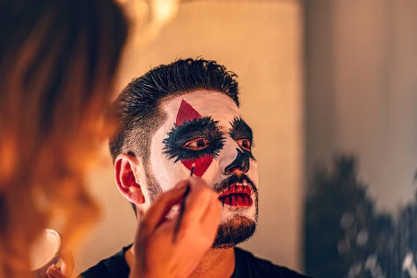 Halloween make-up koncept — Stock fotografie