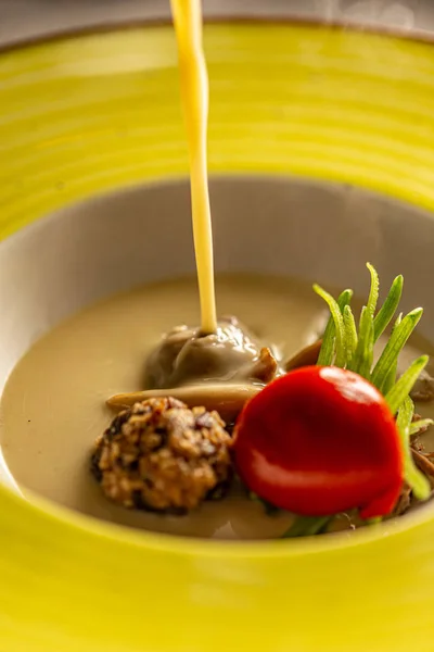 Husí krémová polévka — Stock fotografie