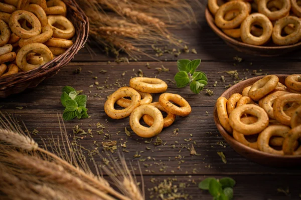 Salgado duro pretzels lanche clássico — Fotografia de Stock