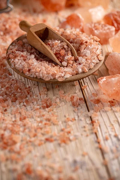 Martwa natura himalajskiej różowej soli — Zdjęcie stockowe