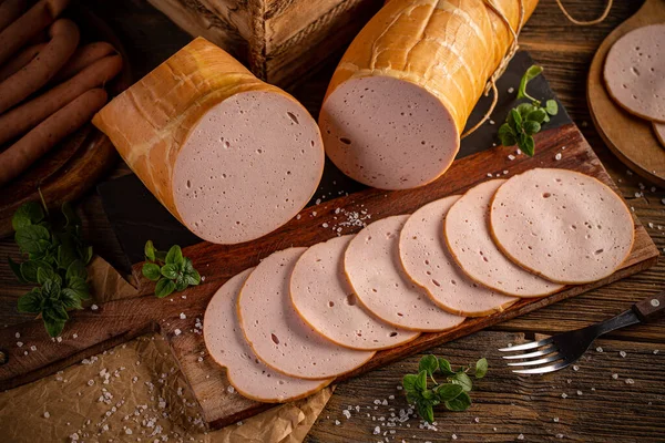 Rodajas de carne delicatessen —  Fotos de Stock