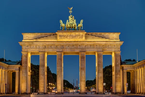 Vista notturna del Brandenburger Tor — Foto Stock