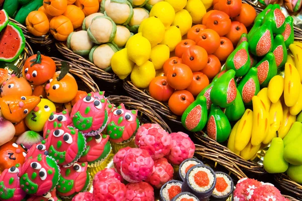 Sweets at the Boqueria in Barcelona — Stock Photo, Image