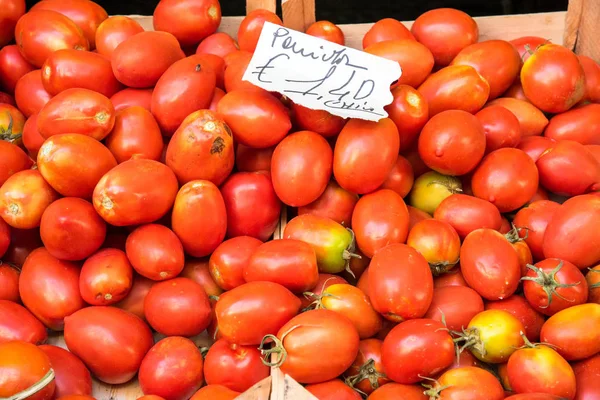 パレルモの市場でトマト — ストック写真