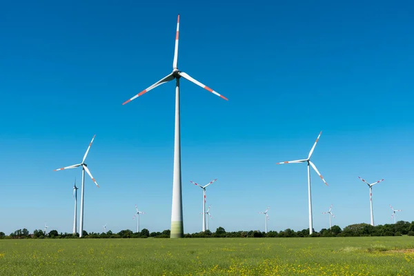 Geradores de energia eólica na Alemanha — Fotografia de Stock