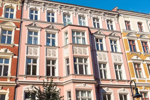 Güzel Berlin eski evleri restore — Stok fotoğraf