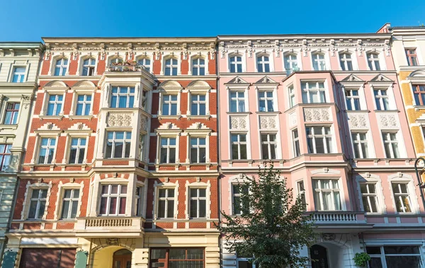 Casas antiguas renovadas vistas en Berlín — Foto de Stock