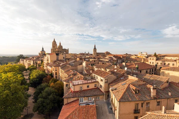 Widok Małych Zabytkowego Miasta Segovia Hiszpanii — Zdjęcie stockowe