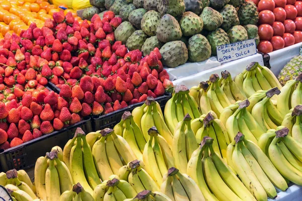 Frutas Venta Mercado Santiago Chile — Foto de Stock