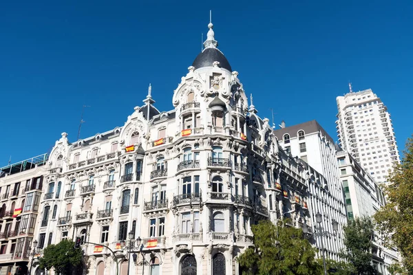 Historisk Byggnad Sett Centrala Madrid Spanien — Stockfoto