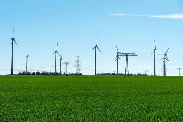 Вітер Електроенергії Німеччині — стокове фото