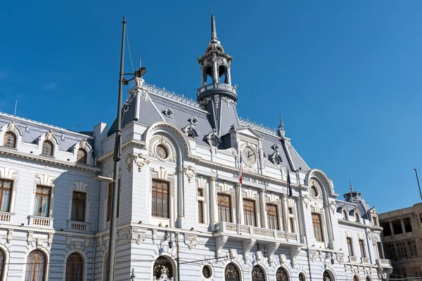 Bangunan Bersejarah Lama Plaza Sotomayor Valparaiso Chili — Stok Foto