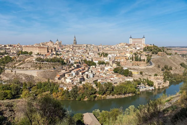 Weergave Van Oude Stad Van Toledo Spanje Een Zonnige Dag — Stockfoto