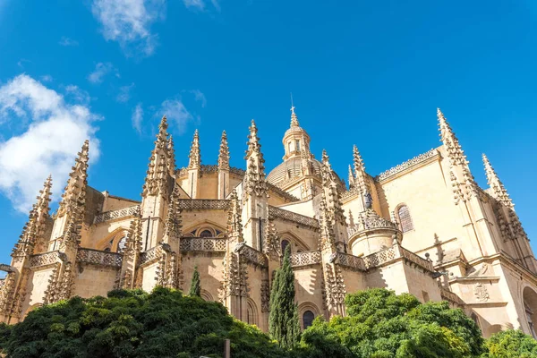 Den Imponerande Katedralen Segovia Spanien — Stockfoto