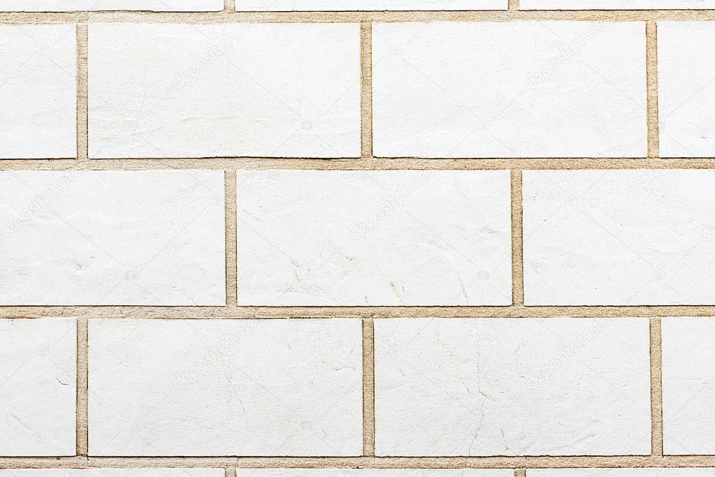 Background from a white brick wall
