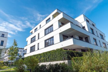 Berlin, Almanya'da görülen Modern konut inşaatı