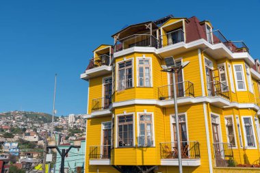 Valparaiso, Şili gördüm güzel geleneksel yapı