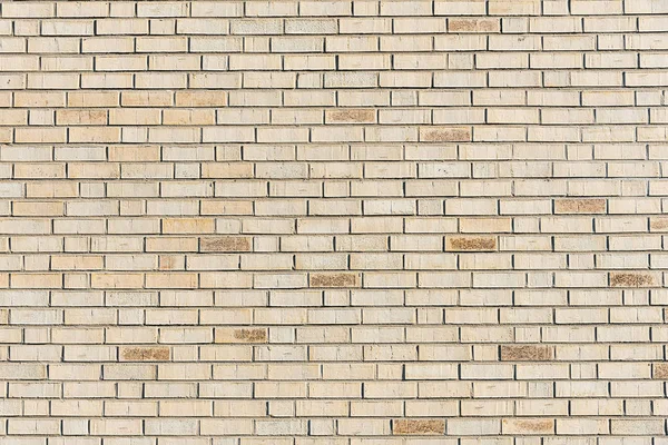 Background New Beige Brick Wall — Stock Photo, Image