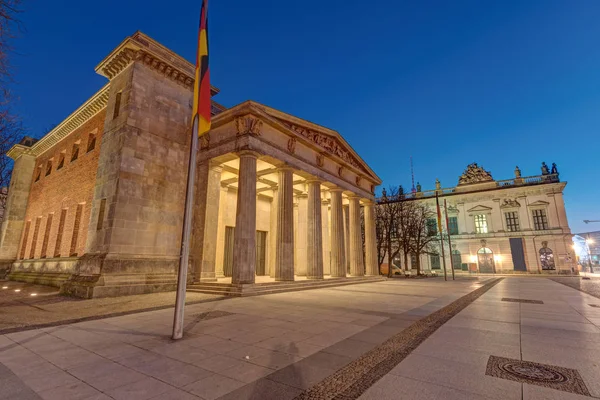 Monumento Guerra Neue Wache Museo Histórico Alemán Berlín Por Noche —  Fotos de Stock