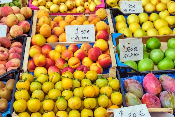 Colorful Variation Fruits Sale Market Royalty Free Stock Photos