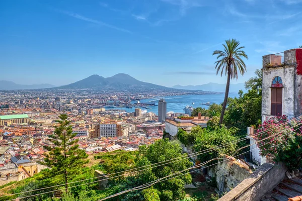 Vista Nápoles Italia Desde Colina Vomero — Foto de Stock