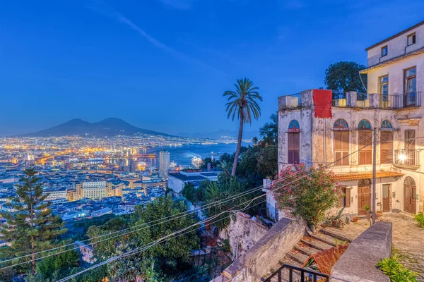 Blick Vom Vomero Viertel Auf Die Innenstadt Von Neapel Italien — Stockfoto