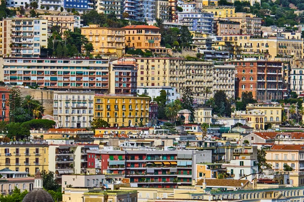 Bunte Wohngegend Mit Hochhaus Wohnhäusern Neapel Italien — Stockfoto