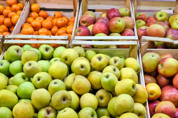 Manzanas Mandarinas Para Venta Mercado — Foto de Stock