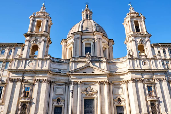 Sant Agnese Agone Church Piazza Navona Rome Italy — Stock Photo, Image