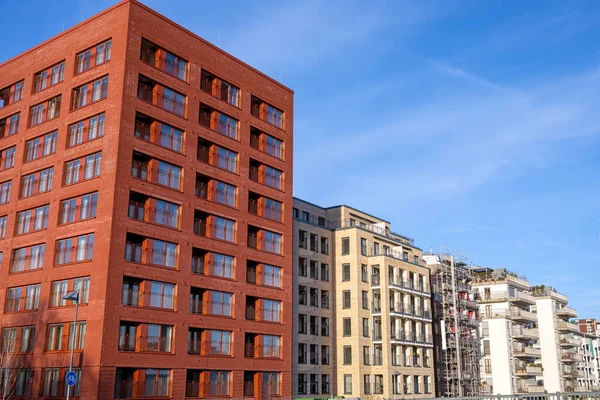 Modernos Edificios Apartamentos Vistos Frankfurt Alemania —  Fotos de Stock