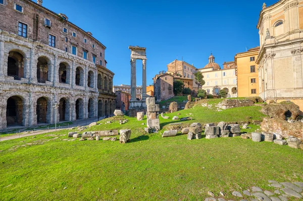 Teatro Marcelo Templo Apolo Sosiano Roma Itália — Fotografia de Stock