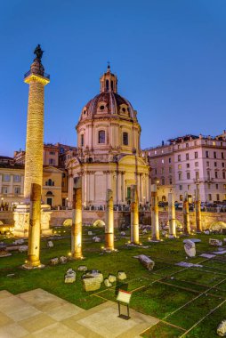 Roma 'daki Trajans Forumunun kalıntıları.