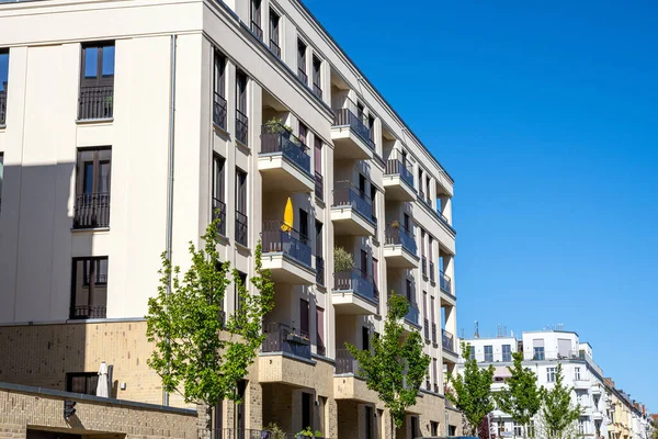 New Beige Block Flats Seen Berlin Germany — Stock Photo, Image