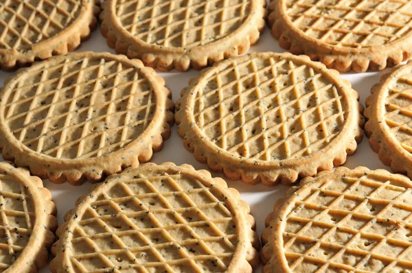 Arka plan daire şeklinde bisküvi