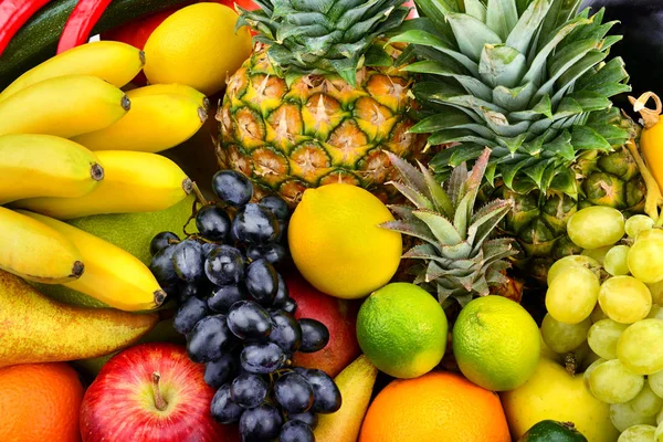 Collection fresh fruits and vegetables — Stock Photo, Image