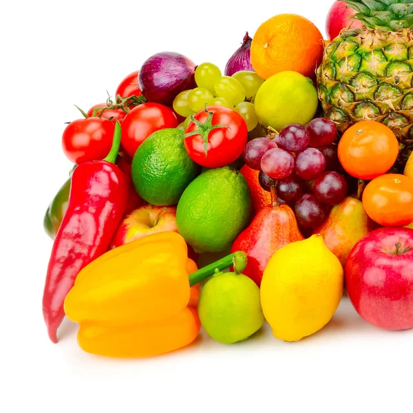 Collection juicy fruits and vegetables Stock Picture