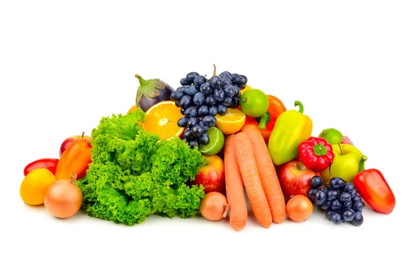 Nastavit ovoce a zelenina — Stock fotografie