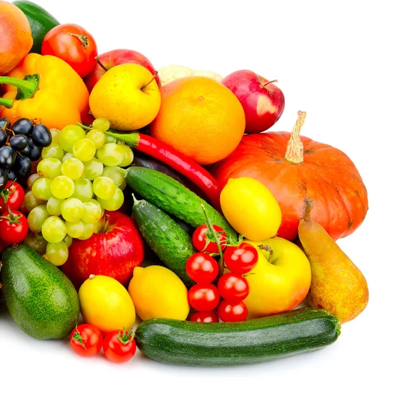 Raccolta frutta e verdura fresca — Foto Stock