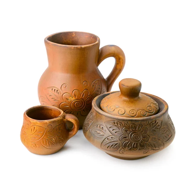 Jug, pot and cup — Stock Photo, Image