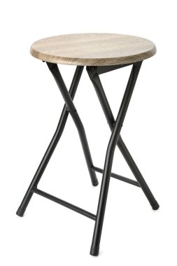 katlanır sandalye üzerinde beyaz izole