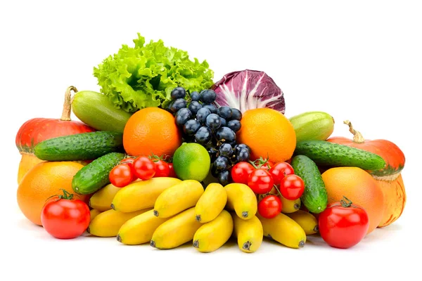 Колекція свіжих фруктів та овочів — стокове фото
