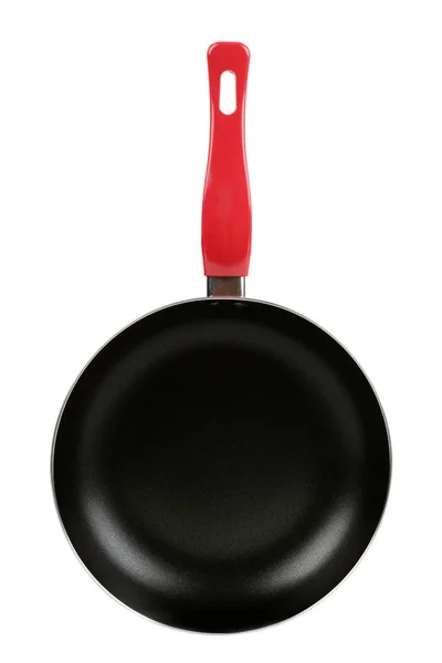 A large frying pan isolated on white background. Stock Photo