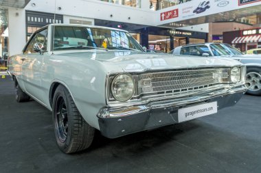 Moscow, Rusya Federasyonu-05 Mayıs 2017 40-70 yıl 20. yüzyıl önce nadir Otomobil Fuarı