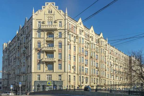 Vista do centro de Moscou na primavera — Fotografia de Stock