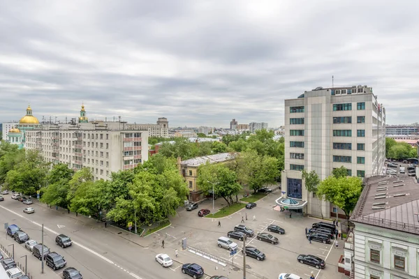 Pohled z centra Moskvy na jaře — Stock fotografie