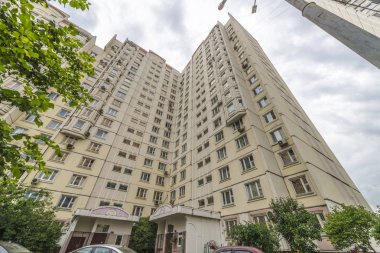 Moskova, Rusya-Moskova yeni ilçeleri 26 Haziran 2017 Modern konut yüksek katlı evler