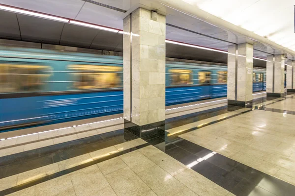 Nova estação de metrô de Moscou perto do estádio de futebol Spartak — Fotografia de Stock